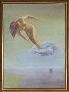 REVESZ André 1912,Nude in the Clouds,Ro Gallery US 2018-10-30