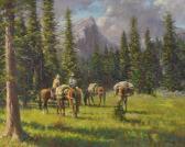 REY Jim 1939,Cowboys in Mountainscape,1983,Altermann Gallery US 2012-08-11