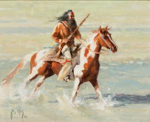REY Jim 1939,The Scout's Return,1990,Scottsdale Art Auction US 2018-04-07