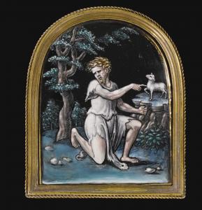 REYMOND Pierre 1513-1584,SAINT JOHN THE BAPTIST IN THE DESERT,Sotheby's GB 2015-07-09