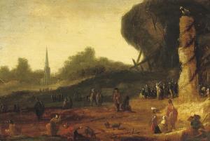 Reynier Jansz 1623-1668,The Adoration of the Golden Calf,Christie's GB 2008-05-06