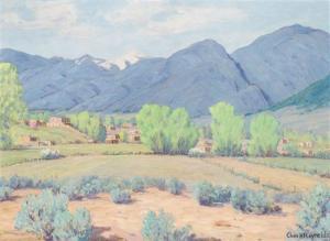 REYNOLDS Charles Henry 1902-1963,Taos Landscape,Hindman US 2017-12-15