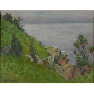 REYNOLDS Edwards 1800-1800,seascape with hill near Monterey, Californi,Rago Arts and Auction Center 2013-04-19