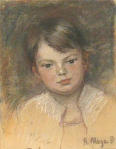 rezeda moga dumitrescu 1893-1965,Child Face,1893,Alis Auction RO 2009-12-19