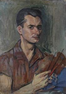 rezeda moga dumitrescu 1893-1965,MUNCITORI (AUTOPORTRET),Monavissa RO 2011-10-28