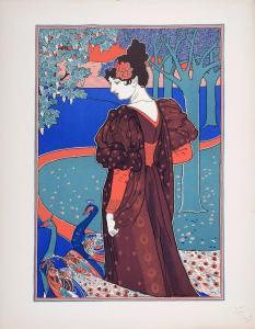 RHEAD Louis John 1857-1926,La Femme au Paon,1897,Yann Le Mouel FR 2024-03-31