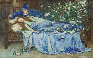 RHEAM Henry Meynell 1859-1920,The Sleeping Beauty,1899,Christie's GB 2023-11-11