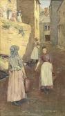 RHEAM Henry Meynell 1859-1920,Women in a Cornish Street,1889,David Lay GB 2022-08-04