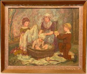 RHOADES Geoffrey 1898-1980,Sammy's Bath,Bamfords Auctioneers and Valuers GB 2021-11-19