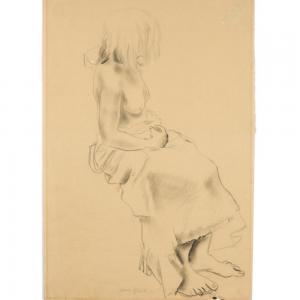 RIBAK Louis 1902-1979,female nude figure study,1927,Ripley Auctions US 2024-02-10