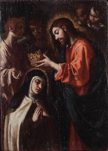 RIBALTA Francisco 1565-1628,Coronación de Santa Teresa de Jesús,Goya Subastas ES 2018-10-16