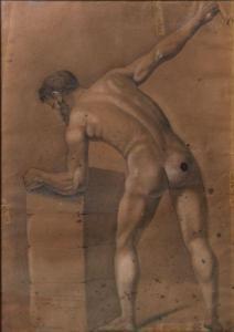 RIBAS LARA Jose 1923,Academia “Hombre con brazo en alto”,Goya Subastas ES 2010-06-10