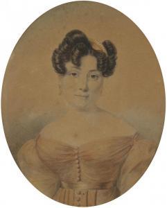RIBAULT Julie 1789,Portrait d'une jeune femme,1826,Ader FR 2014-11-14