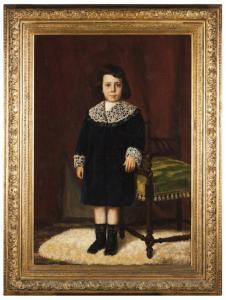RIBEIRO JUNIOR josé nunes 1881-1956,A portrait of a child,1902,Veritas Leiloes PT 2021-12-13