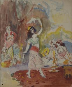 RIBLET Fernando 1873-1944,Danzatrice nell'harem,Galleria Pananti Casa d'Aste IT 2023-12-14