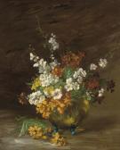 RIBOT Germain Theodore 1845-1893,Summer blooms in a jardiniere,Christie's GB 2008-01-24
