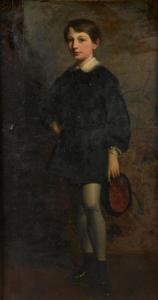 RICARD Gustave 1823-1873,Portrait de jeune garçon un chapeau à la main,Daguerre FR 2020-09-25