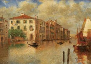 RICARDI 1800-1800,GLIMPSE OF THE GRAND CANAL,Ivey-Selkirk Auctioneers US 2009-09-19