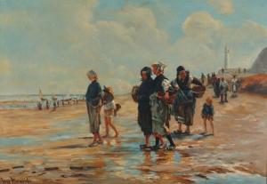 RICARDO Jose 1900-1900,A summer's day at the beach,Bruun Rasmussen DK 2017-05-01