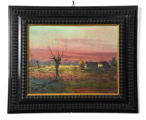 RICCI 1800-1900,DI CAMPAGNA AL TRAMONTO,19th-20th century,Itineris Aste IT 2022-07-06