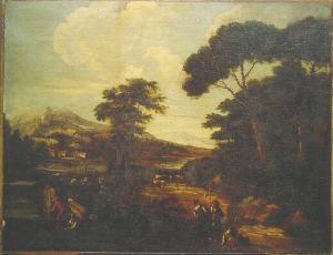 Ricci Marco 1676-1730,LANDSCAPE WITH TRAVELERS,William Doyle US 2003-01-08