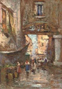 RICCIARDI V 1900,Neapolitan street scene,Christie's GB 2005-10-05