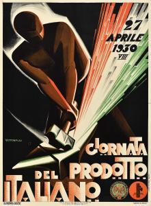 RICCOBALDI Giuseppe 1887-1976,GIORNATA DEL PRODOTTO ITALIANO,1930,Swann Galleries US 2025-04-24