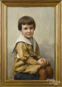 RICE William Morton J 1854-1922,Portrait of a boy,1904,Pook & Pook US 2016-03-09