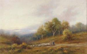 RICH William Georg 1800-1800,Shepherds and flock in a wooded landscape,Woolley & Wallis 2009-12-02