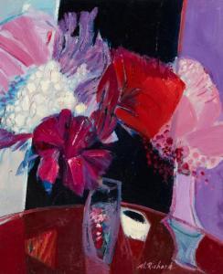 RICHARD Alain 1933-2017,Composition au vase fleuri,Millon & Associés FR 2016-06-29