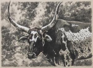 RICHARD DEANE 1900-1900,A Steer 
and 
A Deer,Hindman US 2015-11-11