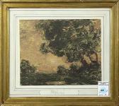 RICHARD J.R.M 1900-1900,Landscape with Oak Tree on a Stormy Day,Clars Auction Gallery US 2015-06-27