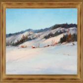 RICHARDE Ludwig 1862-1929,Winter day in mountain pasture,1908,Bruun Rasmussen DK 2010-01-04