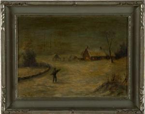 RICHARDS David,Winter Landscape with Cottages and Figure,Stair Galleries US 2010-08-28