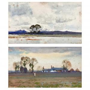 RICHARDS Frank 1863-1935,Landscapes-a pair,David Lay GB 2023-08-24