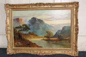 RICHARDS 1900-1900,Mountain landscape,Henry Adams GB 2016-07-06