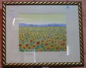 RICHARDS R A,Sunflowers in beautiful Provence,Peter Francis GB 2016-11-02