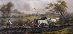 Richards William,A Ploughing Scene,19th Century,John Nicholson GB 2019-05-01