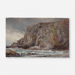 RICHARDS William Trost 1833-1905,Near Bude Haven, Cornwall,Toomey & Co. Auctioneers US 2024-02-15