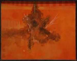 RICHARDS Wynn 1888-1960,Abstract in Orange,1960,Clars Auction Gallery US 2014-03-15