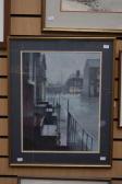 RICHARDSON Bob 1938,street scene in the rain,Hansons GB 2022-07-14