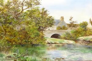 RICHARDSON BRIAN,Rural River Landscape Looking Toward,20th century,David Duggleby Limited 2019-02-09