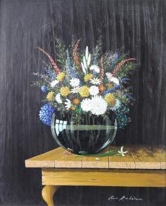 RICHARDSON Colin,still life vase of flowers on a table,Denhams GB 2020-09-09