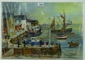RICHARDSON Frank,West Country harbour scene,Burstow and Hewett GB 2018-08-23