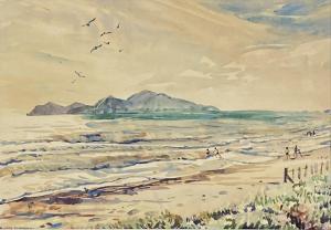 RICHARDSON Harry Linley 1878-1947,Fresh Morning, Paekakariki,International Art Centre NZ 2022-05-18