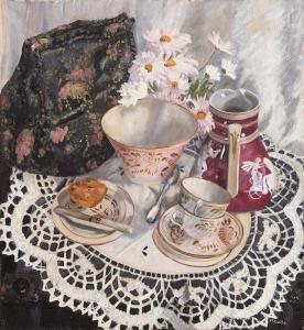 RICHARDSON Mary Curtis 1843-1931,Afternoon Tea,Morgan O'Driscoll IE 2016-08-08