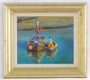 RICHARDSON Michael,Fishermen Going Ashore,20th century,Claydon Auctioneers UK 2021-04-08