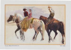 RICHARDSON Thomas Miles I 1784-1848,Horse mounted figures,Tennant's GB 2018-09-22