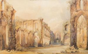 RICHARDSON William 1842-1877,Fountains Abbey,Rowley Fine Art Auctioneers GB 2019-09-07