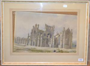 RICHARDSON William 1830-1880,Melrose Abbey,Tennant's GB 2018-01-20